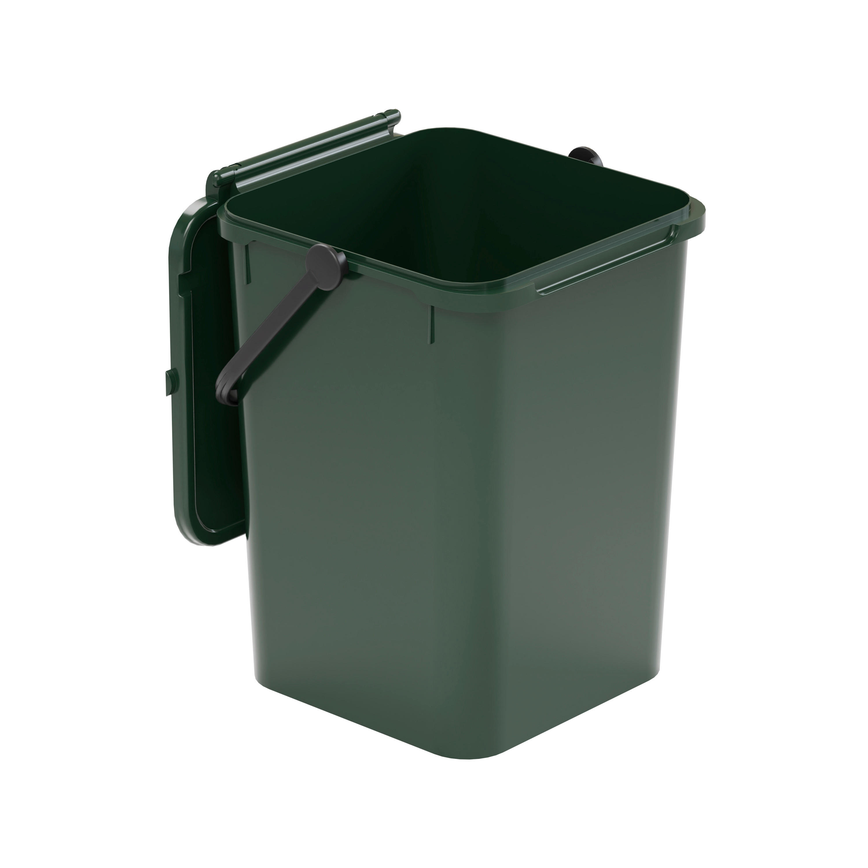 Eco-Logico Abfalleimer grün B/H/L: ca. 24x30x23,7 cm Abfalleimer 7l - grün (23,70/24,00/30,00cm) - Eco-Logico