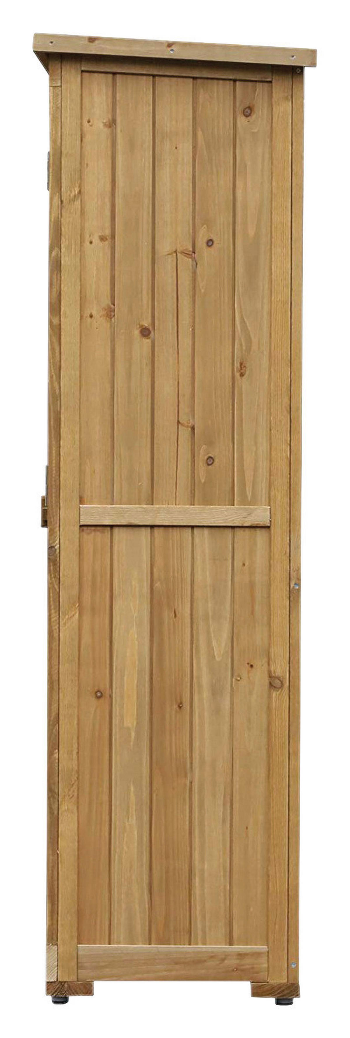 Outsunny Gartenschrank Gartenschrank - natur (87,00/46,50/160,00cm) - Outsunny