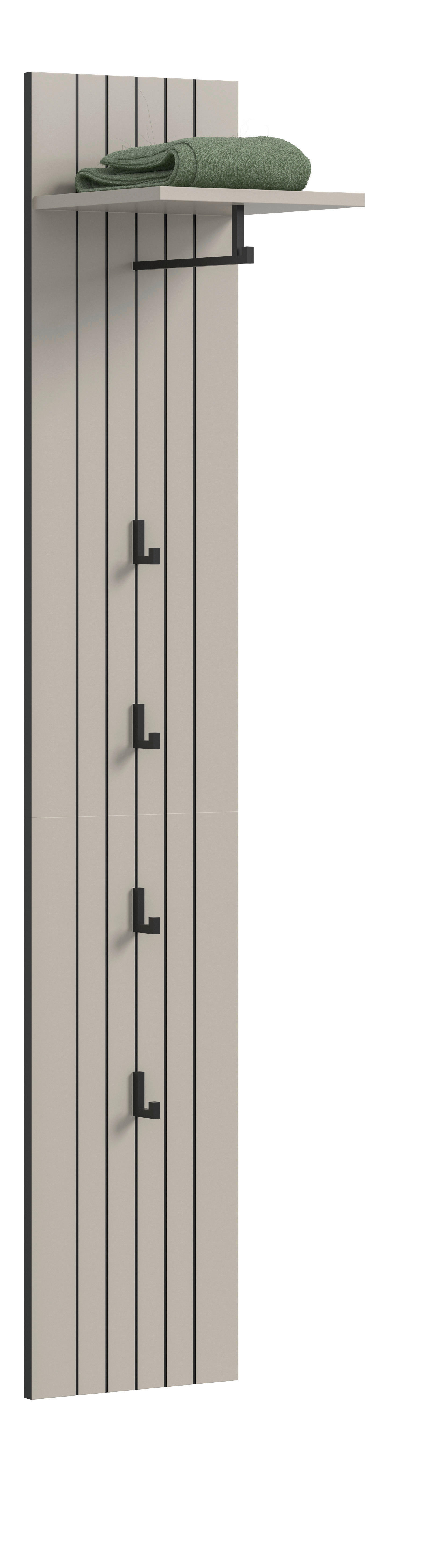 Garderobenpaneel STATION Cashmere B/H/T: ca. 31x27x160 cm STATION - Cashmere (31,00/27,00/160,00cm) - xonox.home