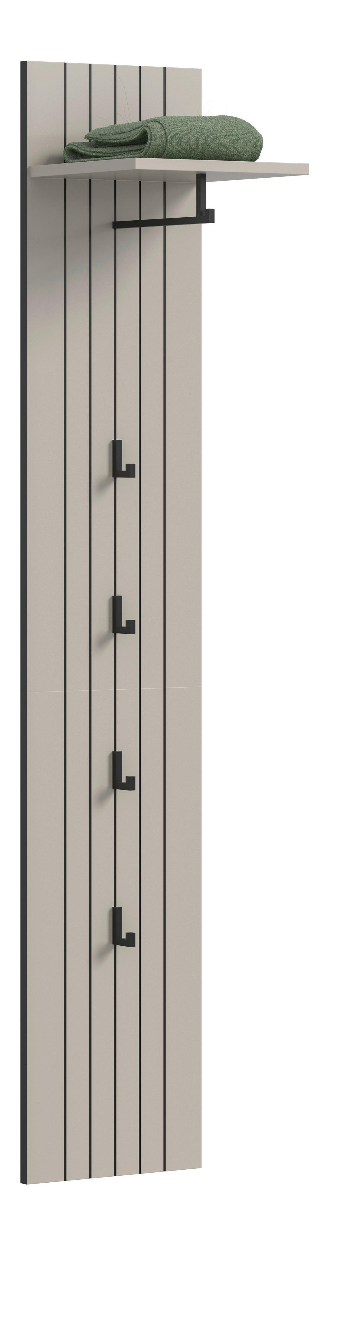 Garderobenpaneel STATION Cashmere B/H/T: ca. 31x27x160 cm STATION - Cashmere (31,00/27,00/160,00cm) - xonox.home