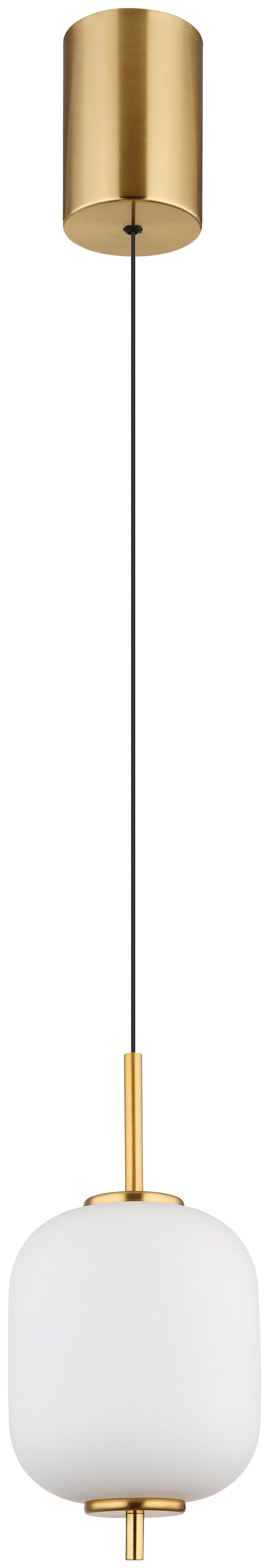 GLOBO Pendelleuchte messing Glas Metall H/D: ca. 150x13,5 cm 1.0 Brennstellen 15217H - messing (13,50/150,00cm) - GLOBO