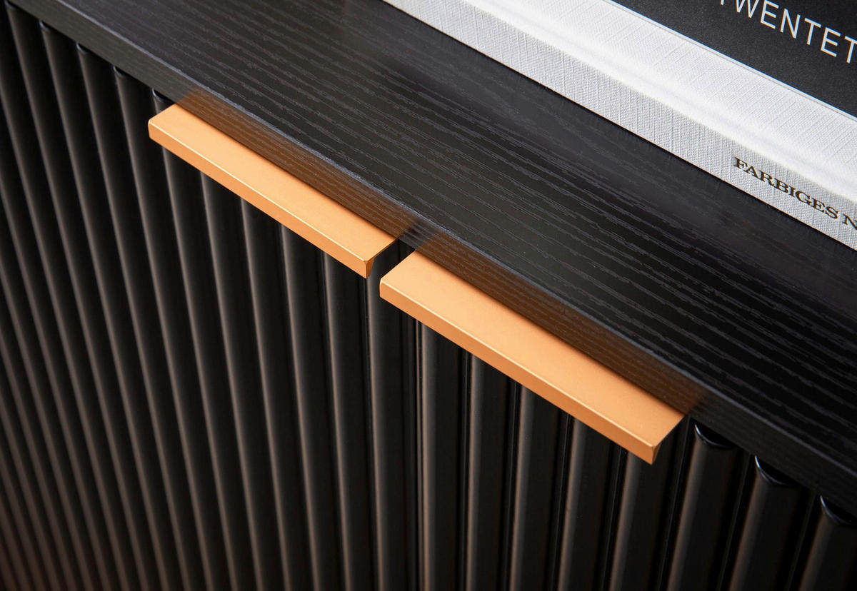 Sideboard schwarz B/H/T: ca. 150x81x39 cm Sideboard - schwarz (150,00/81,00/39,00cm) - Wohnling
