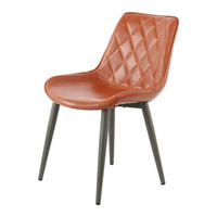 Stuhl Cecil 100 2er kaffee Kunstleder B/H/T: ca. 51x80x57 cm Cecil 100 2er - schwarz/kaffee (51,00/80,00/57,00cm) - 360 Living