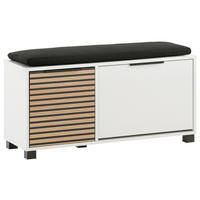 Schuhbank Loft weiß matt B/H/T: ca. 98,4x47,2x33,05 cm Loft - weiß (98,40/47,20/33,05cm) - Möbelpartner