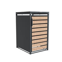 Westmann Mülltonnenbox Lacina braun B/H/L: ca. 68x116x80 cm Lacina - braun (80,00/68,00/116,00cm) - Westmann