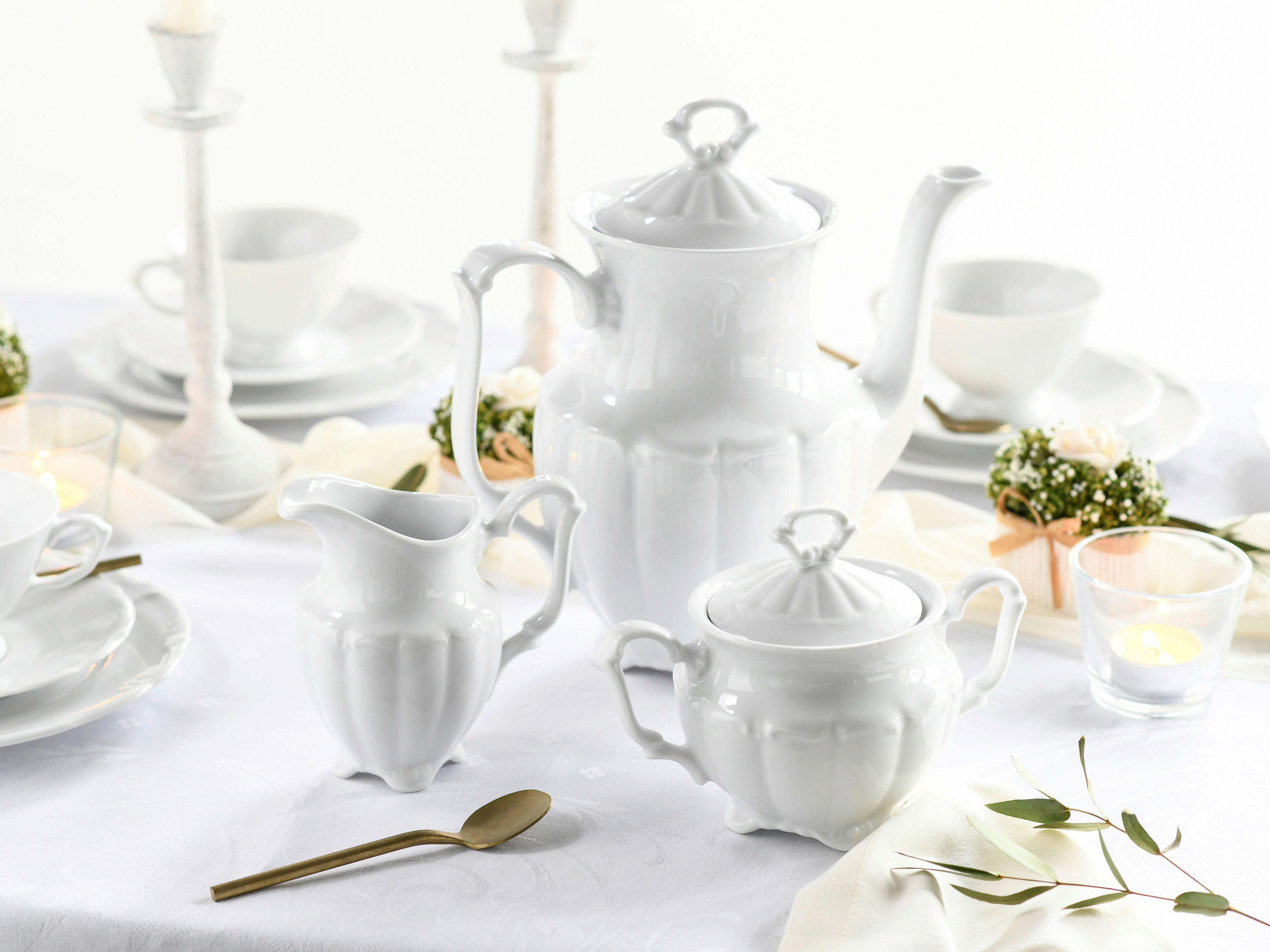 CreaTable Kaffee-Set Maria Theresia wei...