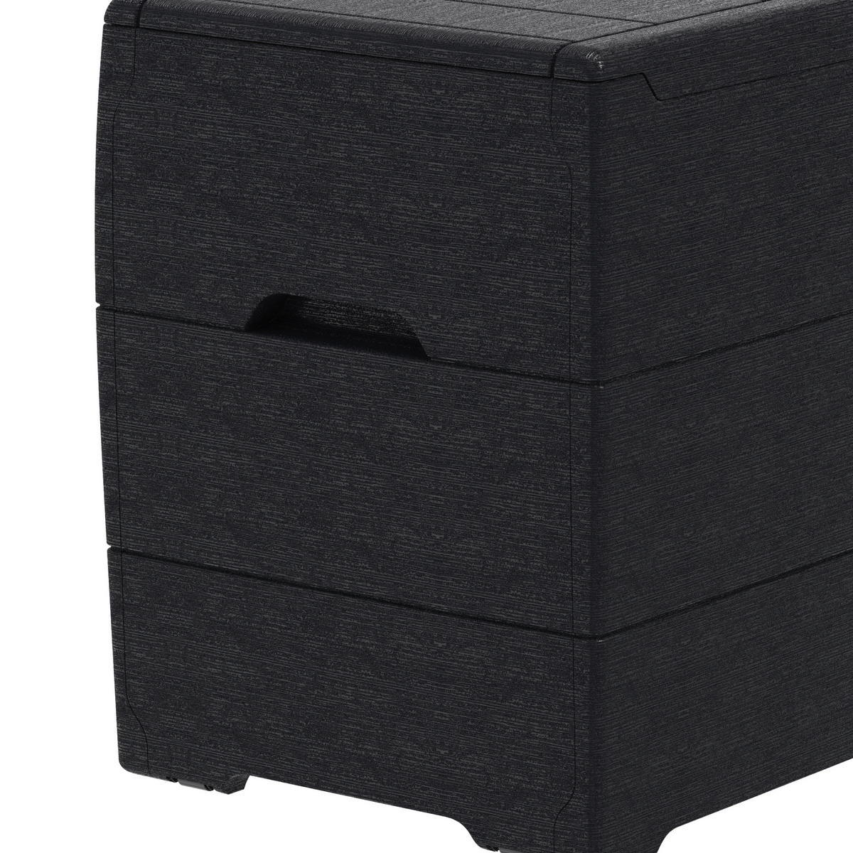 VCM Aufbewahrungsbox Durabox grau Kunststoff B/H/L: ca. 117x56x45 cm Durabox - grau (45,00/117,00/56,00cm) - VCM