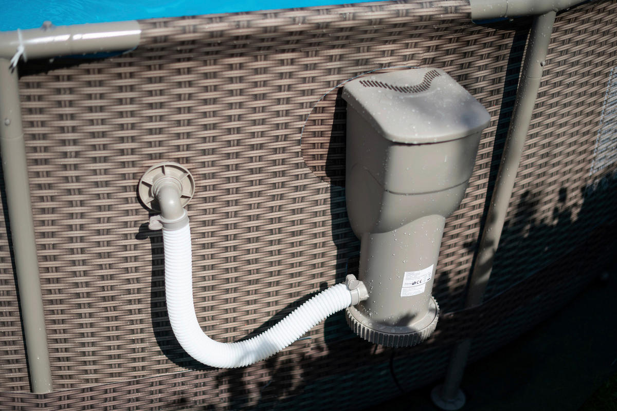 Summer Waves Poolset Active Frame H/D: ca. 106x457 cm Active Frame - braun (457,00/106,00cm) - Summer Waves