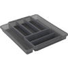Rotho Besteckkasten DOMINO anthrazit Kunststoff B/H/L: ca. 34,1x5,1x39,7 cm DOMINO - anthrazit (39,70/34,10/5,10cm) - Rotho