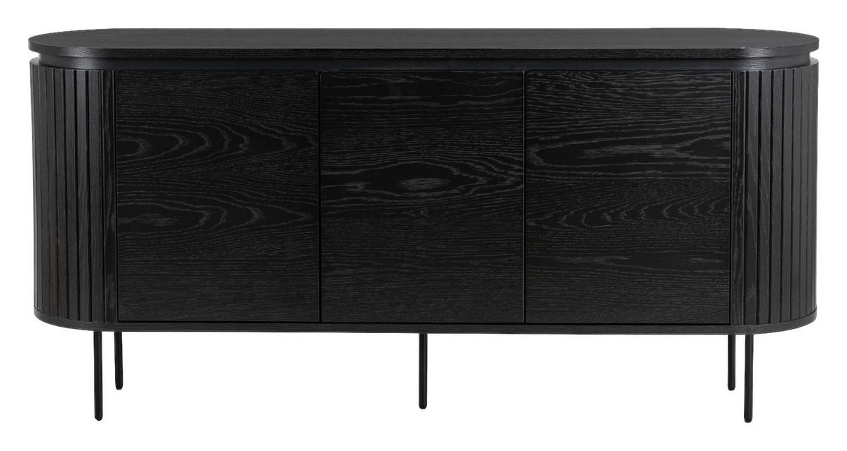 Kommode ALBERI schwarz B/H/T: ca. 160x76x40 cm ALBERI - schwarz (160,00/76,00/40,00cm) - WIPMEB