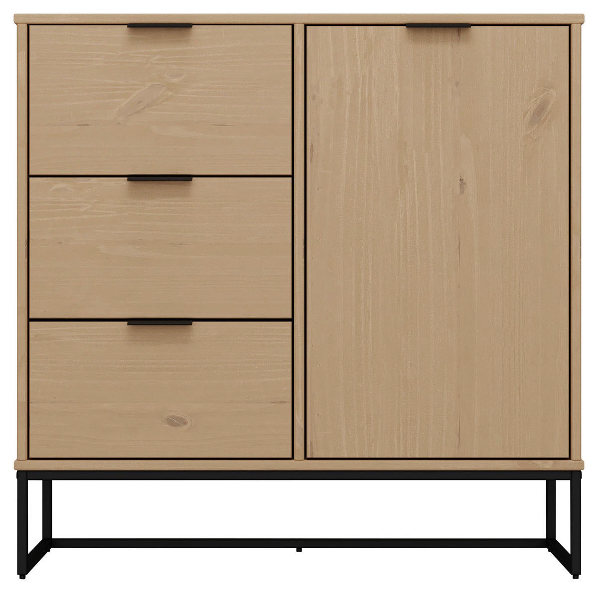 Kommode Vivo 1T3S Oak lackiert B/H/L: ca. 45,3x80x100,9 cm Vivo 1T3S - Oak (100,90/45,30/80,00cm) - Inter Link