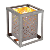 GLOBO Tischleuchte silber gold Metall B/H/T: ca. 17x22x17 cm E27 1 Brennstellen THOMAS - gold/silber (17,00/22,00/17,00cm) - GLOBO