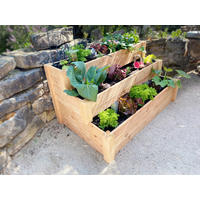 Westmann Treppenhochbeet Premium natur Lärche B/H/L: ca. 76x64x120 cm Premium - natur (120,00/76,00/64,00cm) - Westmann