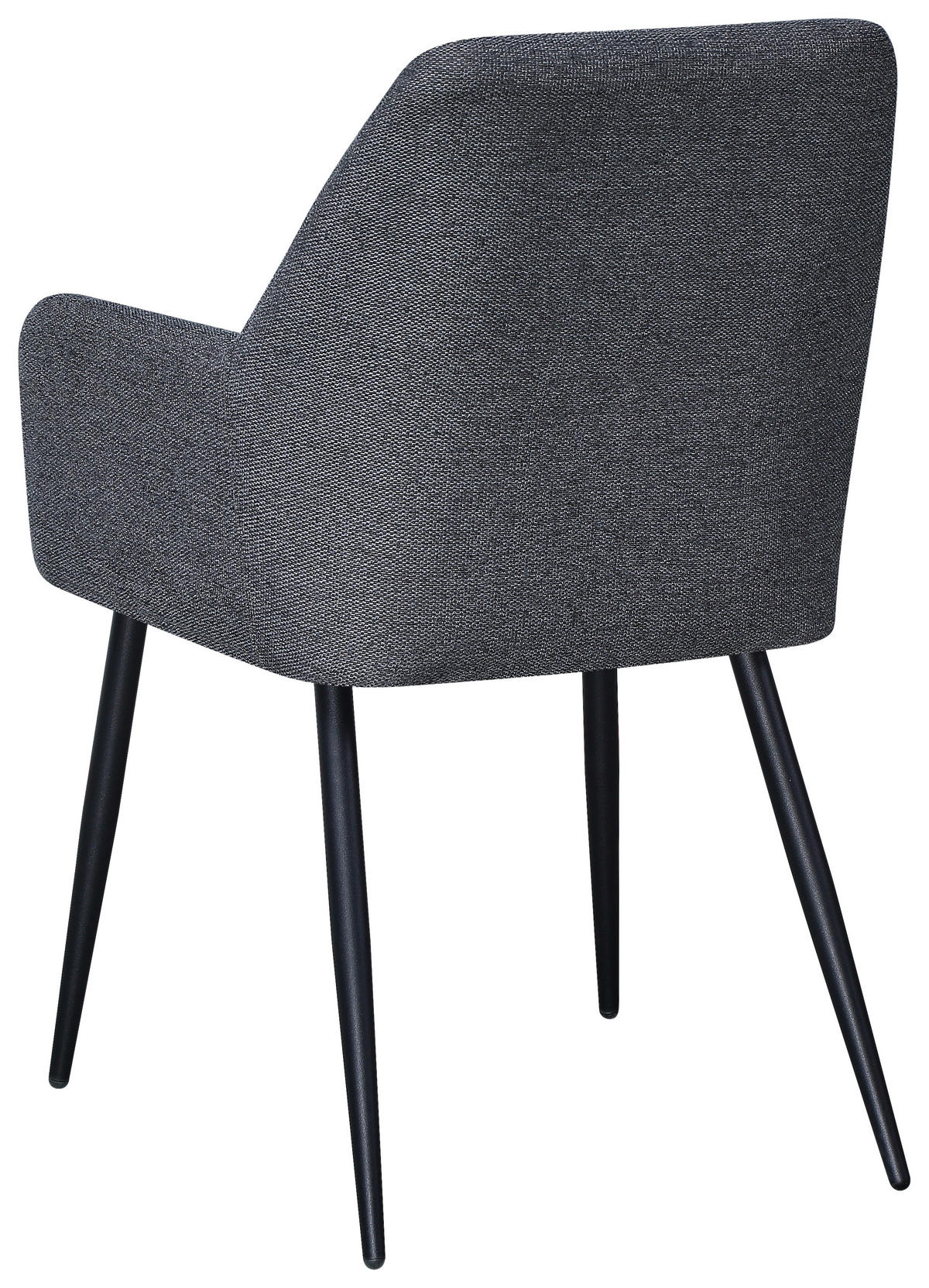 Armlehnstuhl Joe grau Webstoff B/H/T: ca. 58x85x62 cm Joe - schwarz/grau (58,00/85,00/62,00cm)