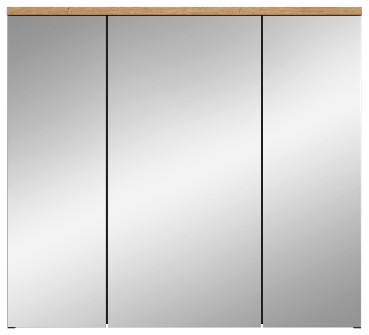 Spiegelschrank Canu Basalt Eiche Artisan Nachbildung B/H/T: ca. 80x73x21 cm Canu - Eiche/Basalt (80,00/73,00/21,00cm) - xonox.home