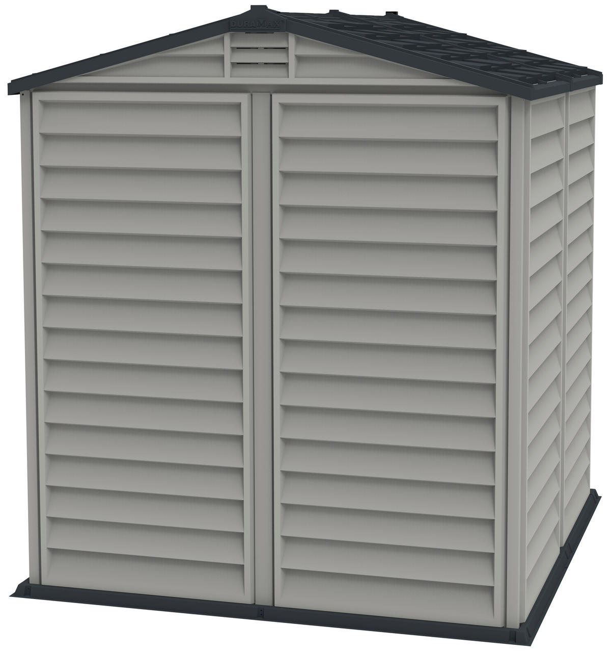 VCM Gerätehaus grau B/H/L: ca. 186x213x190 cm Gerätehaus mit Drehtür - grau (190,00/186,00/213,00cm) - VCM