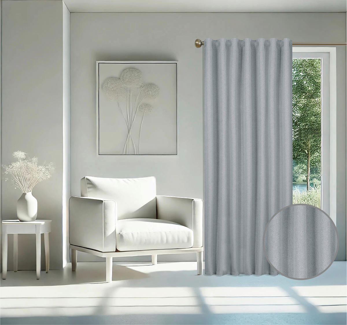 Verdunklungsvorhang Noah anthrazit B/L: ca. 135x245 cm Noah - anthrazit (135,00/245,00cm) - home Topline