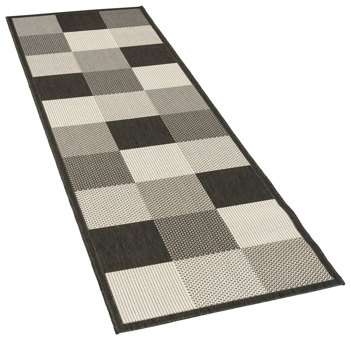 In-/Outdoor-Teppich Ambiente schwarz B/L: ca. 80x240 cm Ambiente - schwarz (80,00/240,00cm)