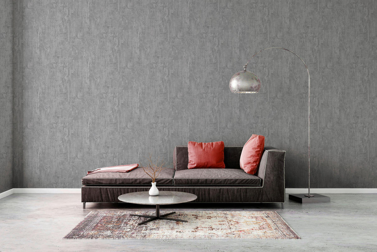 A.S.Creation Vliestapete Beton Concrete & More Betonoptik grau B/L: ca. 53x1005 cm Beton Concrete & More - grau (53,00/1005,00cm) - A.S.Creation
