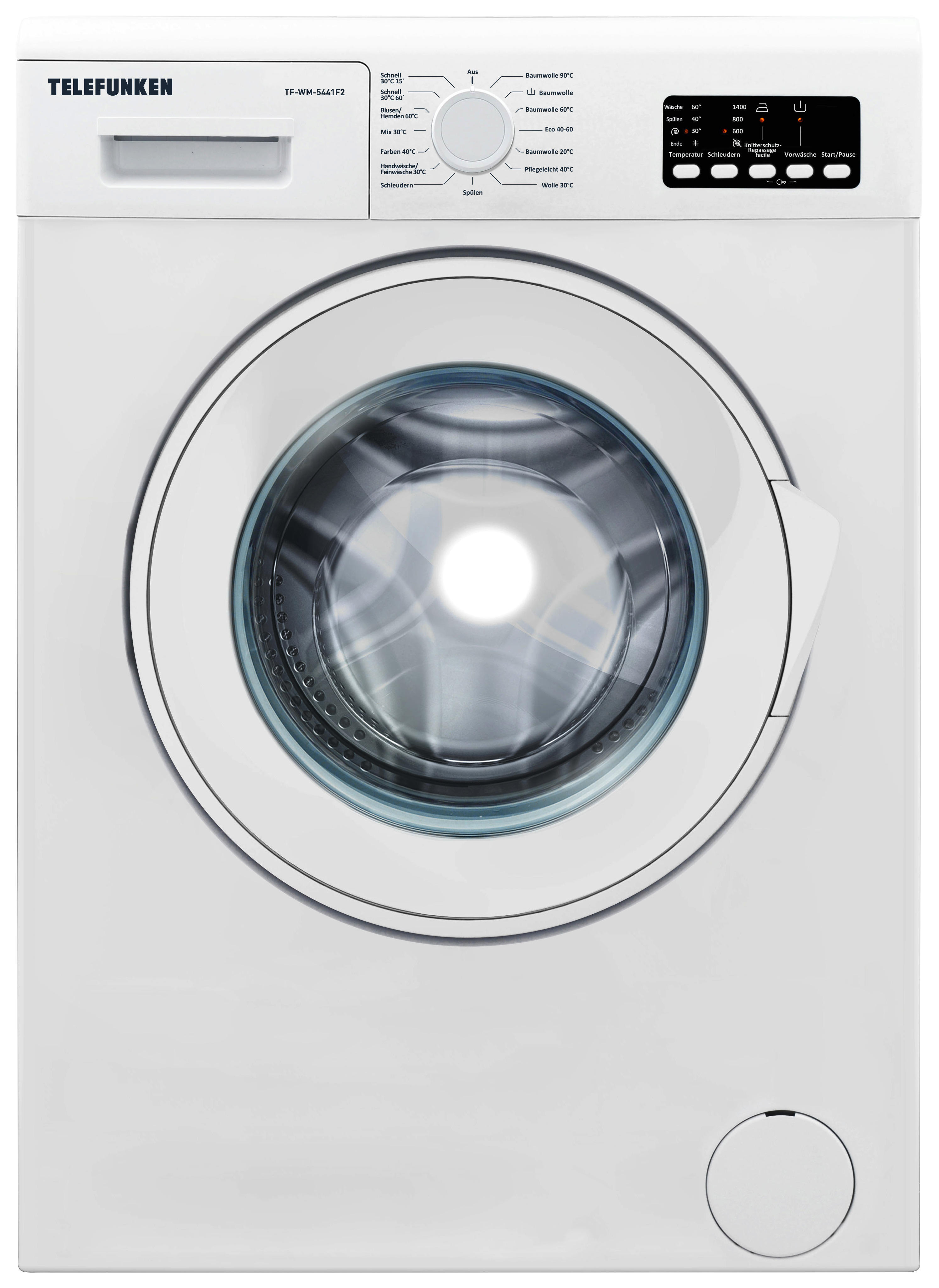 Telefunken Waschvollautomat Tf-wm-5441f2 Weiß B/h/t: Ca. 60x85x53 Cm Ca. 7 Kg Waschvollautomat Tf-Wm-5441f2 - weiß (60,00/85,00/53,00cm)