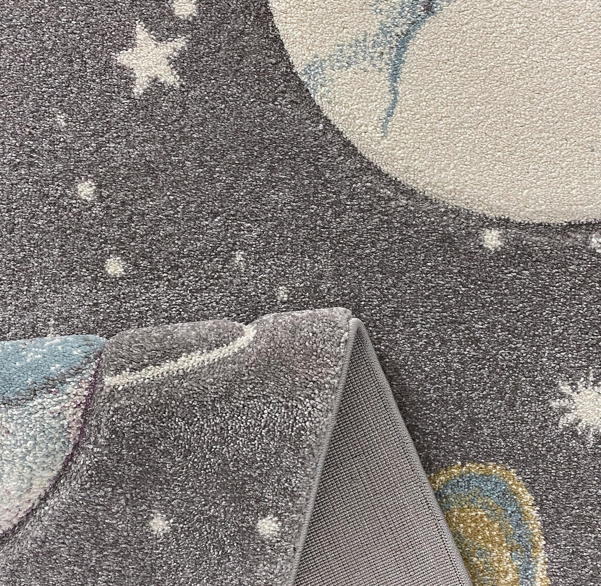 Merinos Teppich Pastel Kids grau B/L: ca. 140x200 cm Pastel Kids - grau (140,00/200,00cm) - Merinos