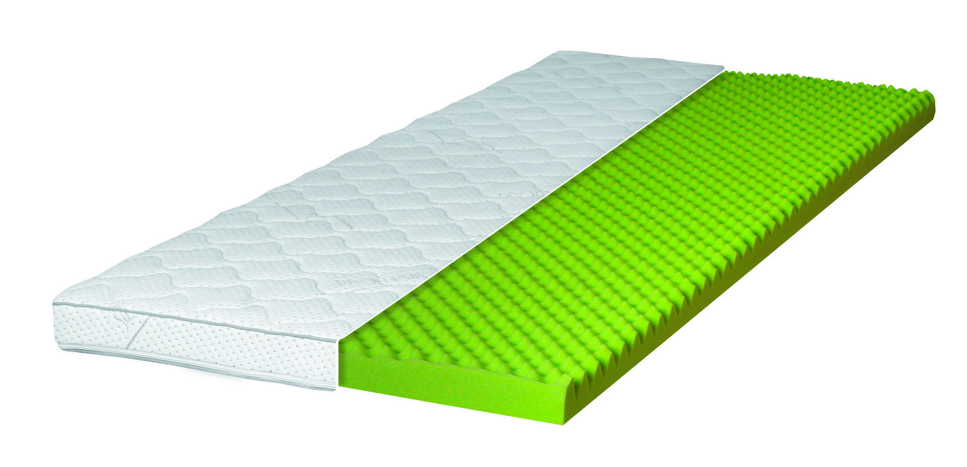 Kaltschaumtopper Kuri weiß Liegefläche B/L: ca. 90x200 cm Kuri - weiß (90,00/9,00/200,00cm)