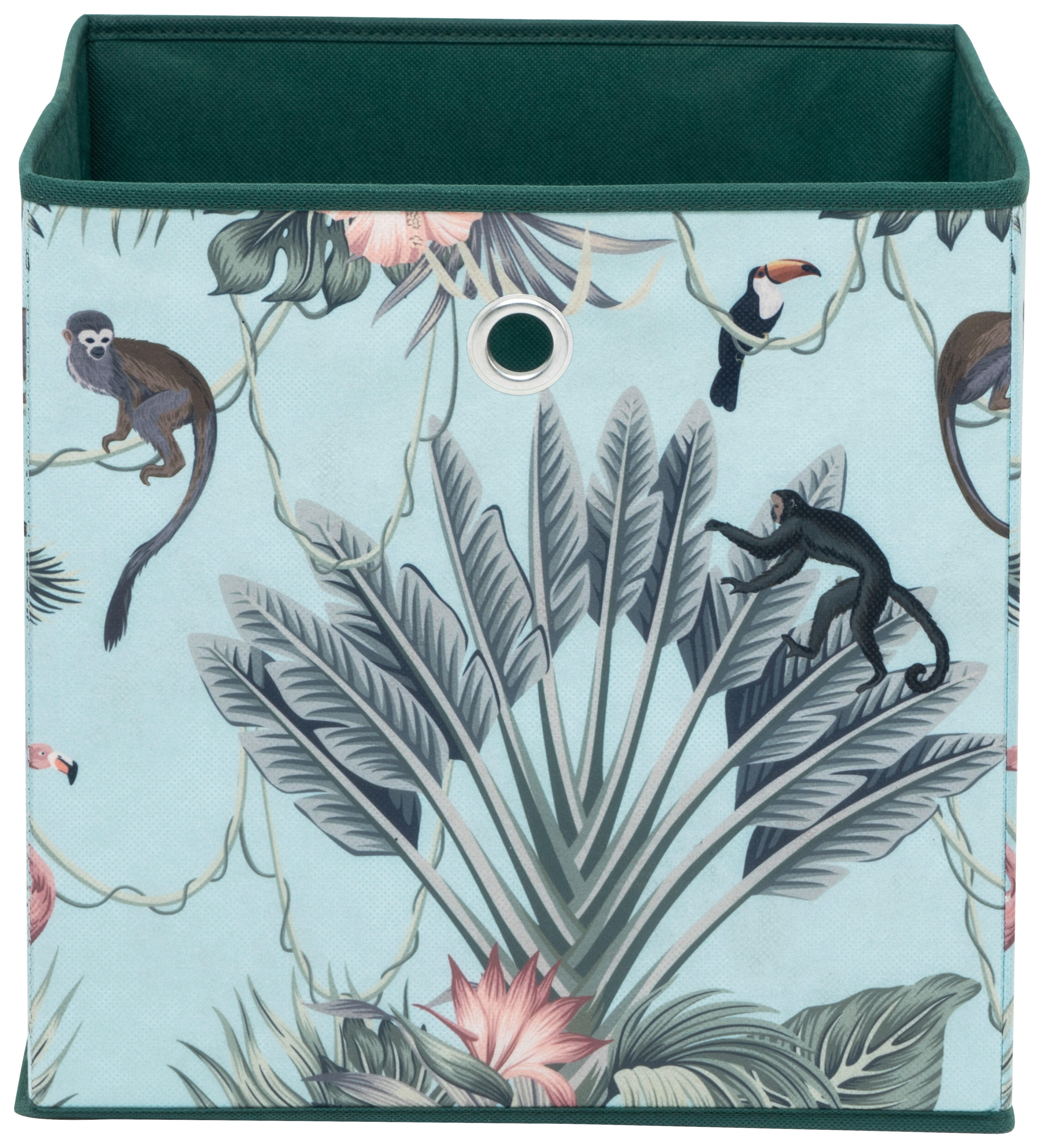 Motivbox Jungle grün dunkel grün hell B/H/T: ca. 32x32x32 cm Jungle - grün (32,00/32,00/32,00cm)