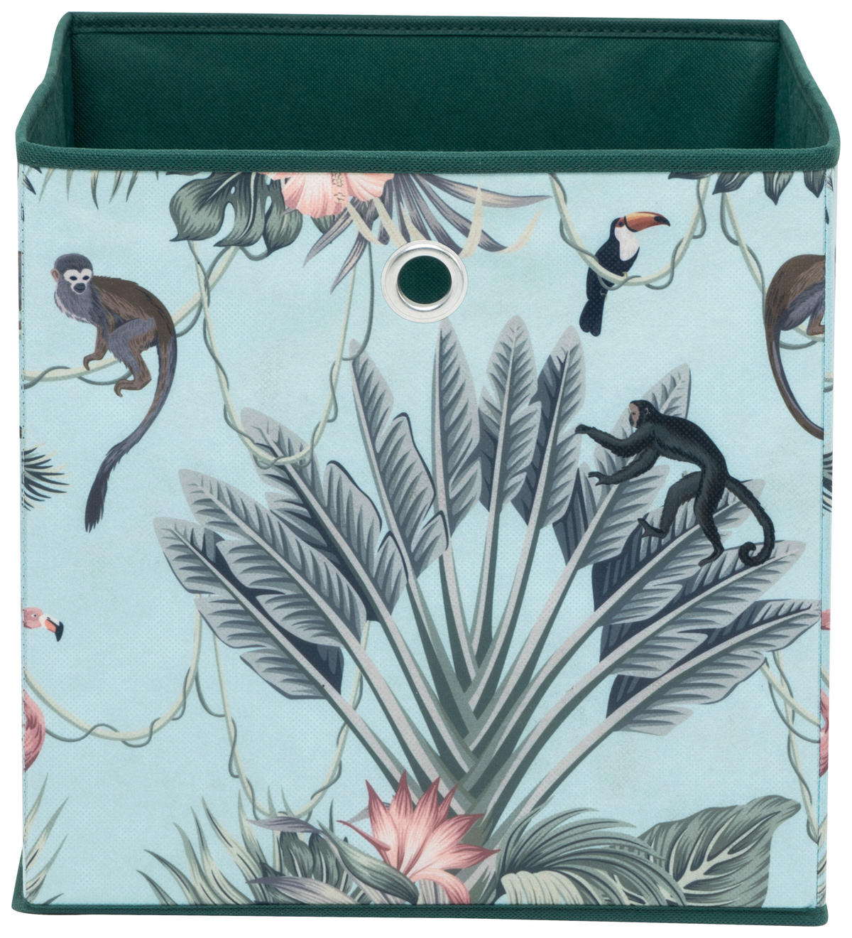 Motivbox Jungle grün dunkel grün hell B/H/T: ca. 32x32x32 cm Jungle - grün (32,00/32,00/32,00cm)