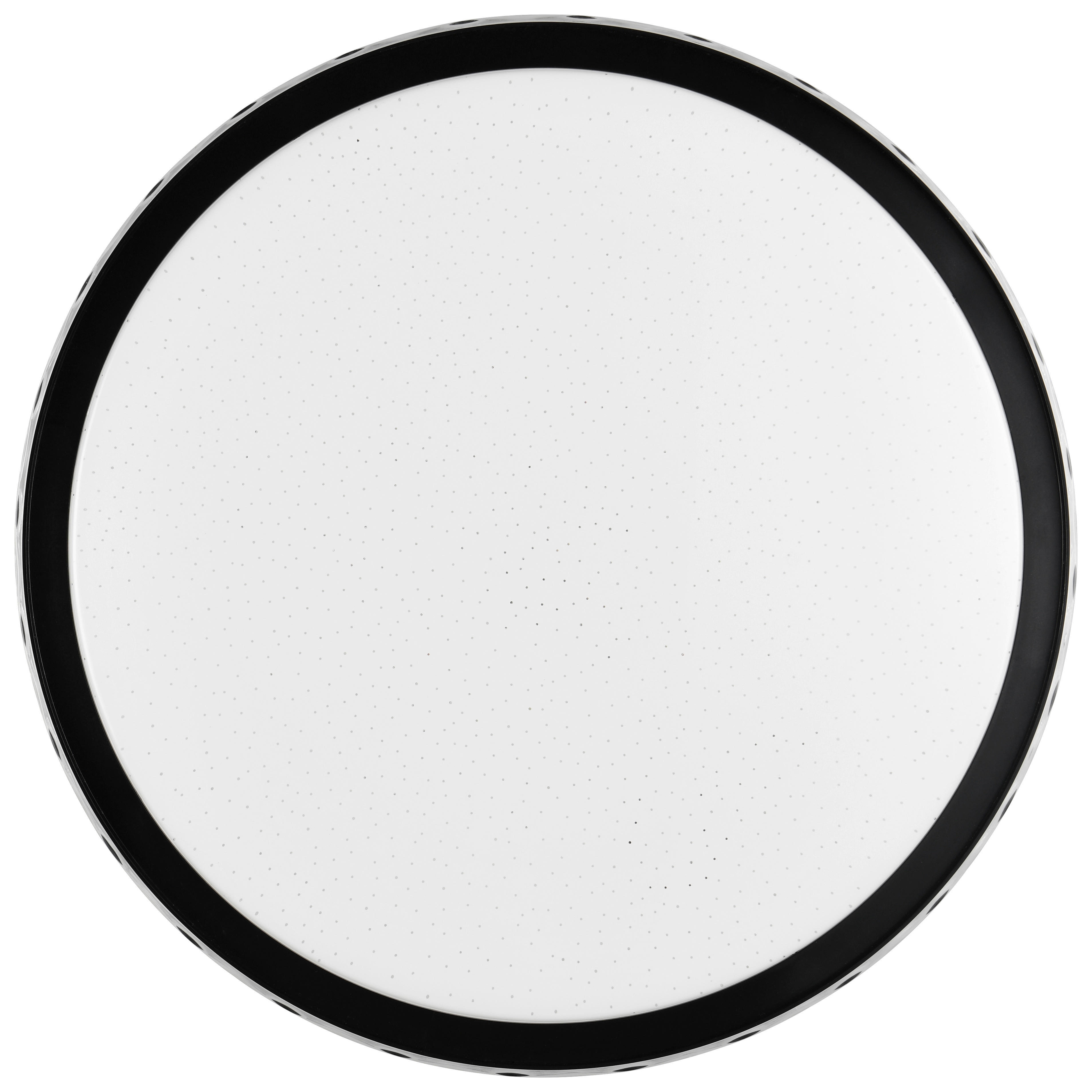 Reality LED Deckenleuchte VARDA schwarz Metall H: ca. 6 cm 1 Brennstellen Varda - schwarz (6,00cm) - Reality