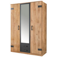 Kleiderschrank Cork Eiche Nachbildung Graphit B/H/T: ca. 135x199x58 cm Cork - Eiche/Graphit (135,00/199,00/58,00cm)