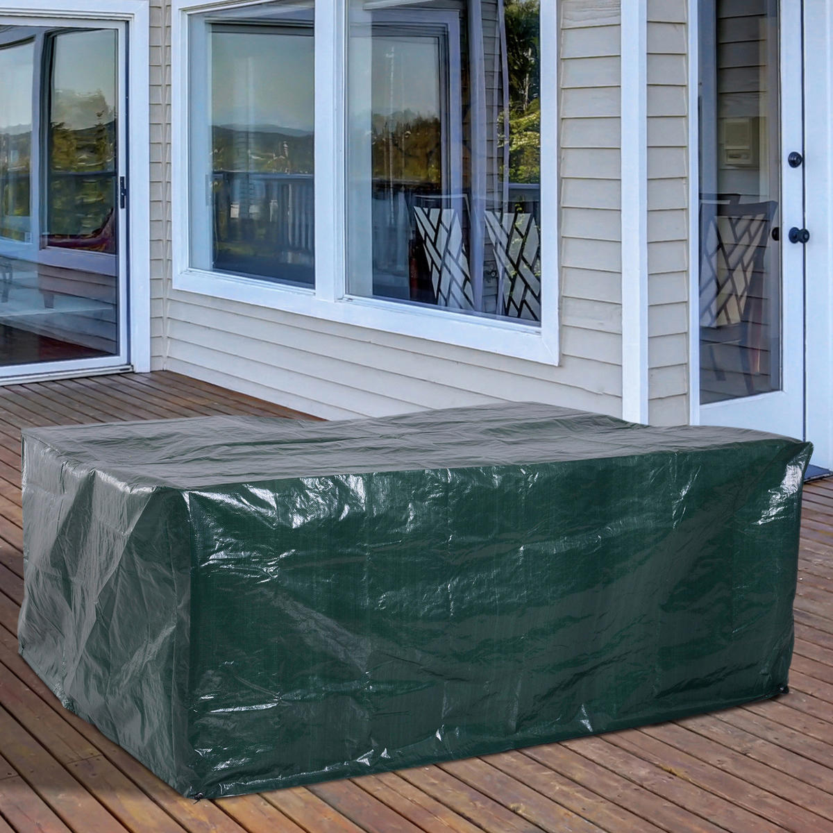 Outsunny Abdeckplane Abdeckplane - grün (190,00/235,00cm) - Outsunny