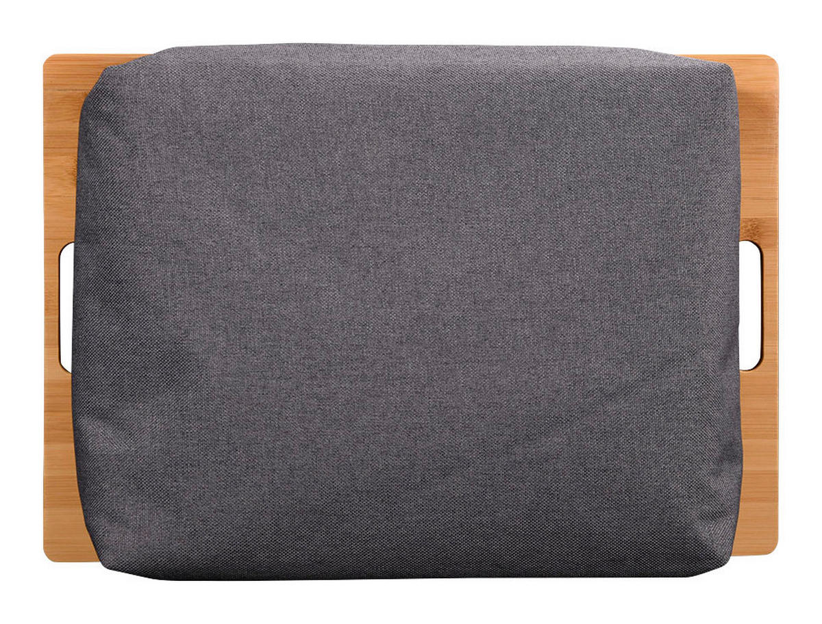 Kesper Knietablett natur Bambus B/H/L: ca. 31x8x45 cm Knietablett_mit_2_Griffen - natur/grauschwarz (45,00/31,00/8,00cm) - Kesper