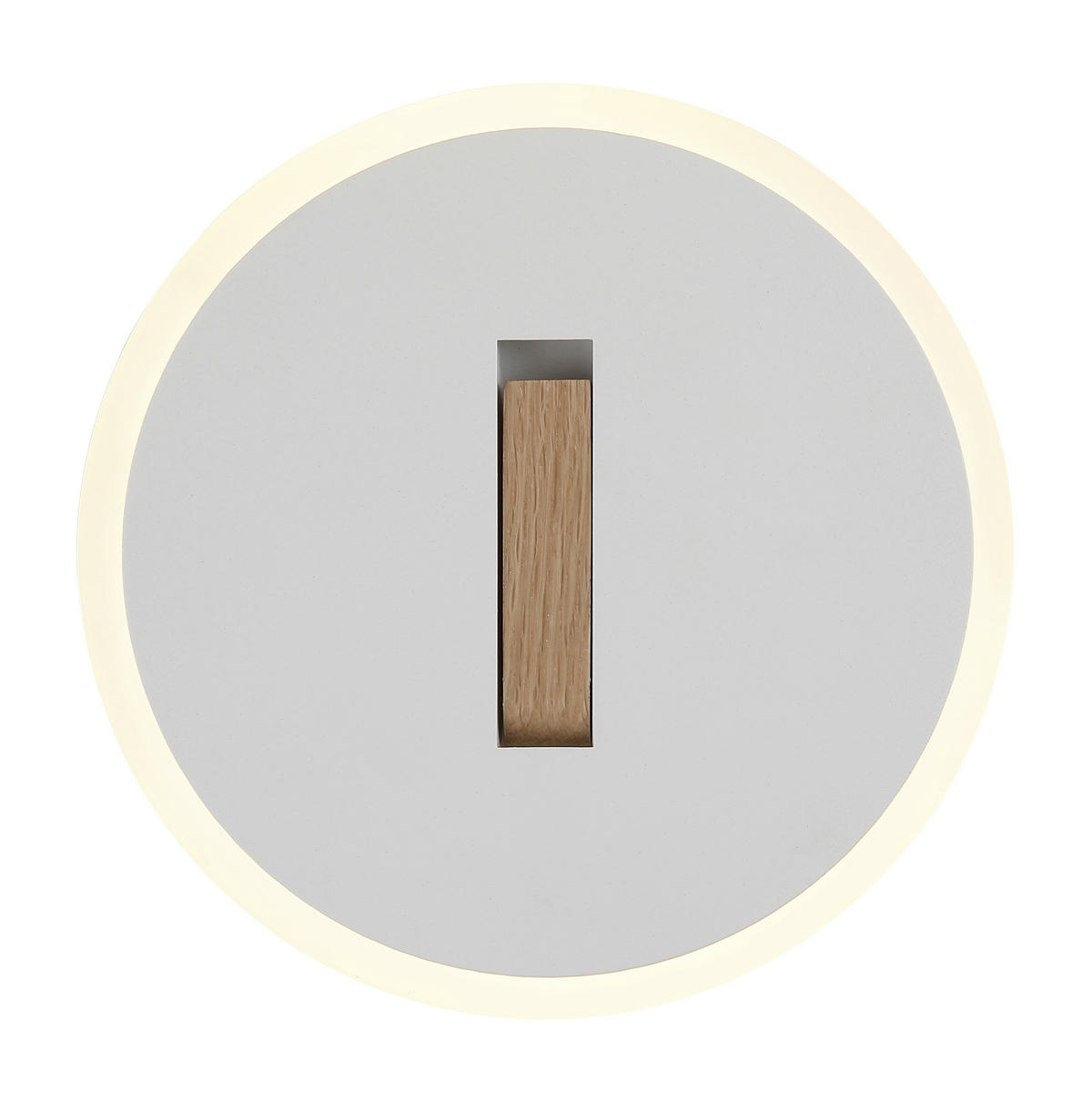 GLOBO LED-Wandleuchte AVERY 78410W Opal weiß dunkelbraun Kunststoff Holz Metall L/D: ca. 3x20,5 cm 1 Brennstellen AVERY - dunkelbraun/weiß (20,50cm) - GLOBO
