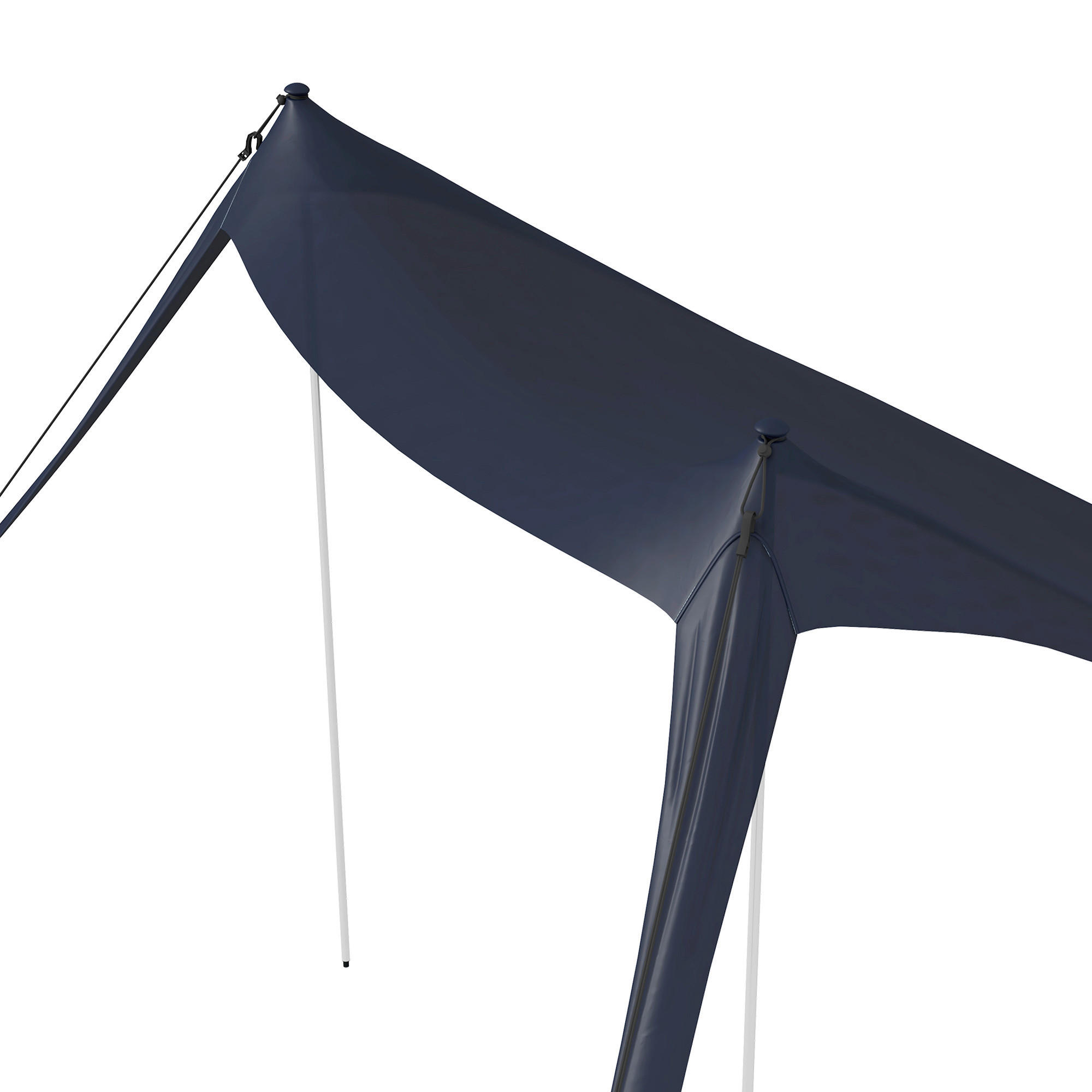 Outsunny Campingartikel B/H/L: ca. 200x215x200 cm Campingzelt - blau (200,00/200,00/215,00cm) - Outsunny