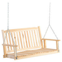 Outsunny Hängebank natur Holz B/H/L: ca. 69x60x117 cm Hängebank - natur (117,00/69,00/60,00cm) - Outsunny