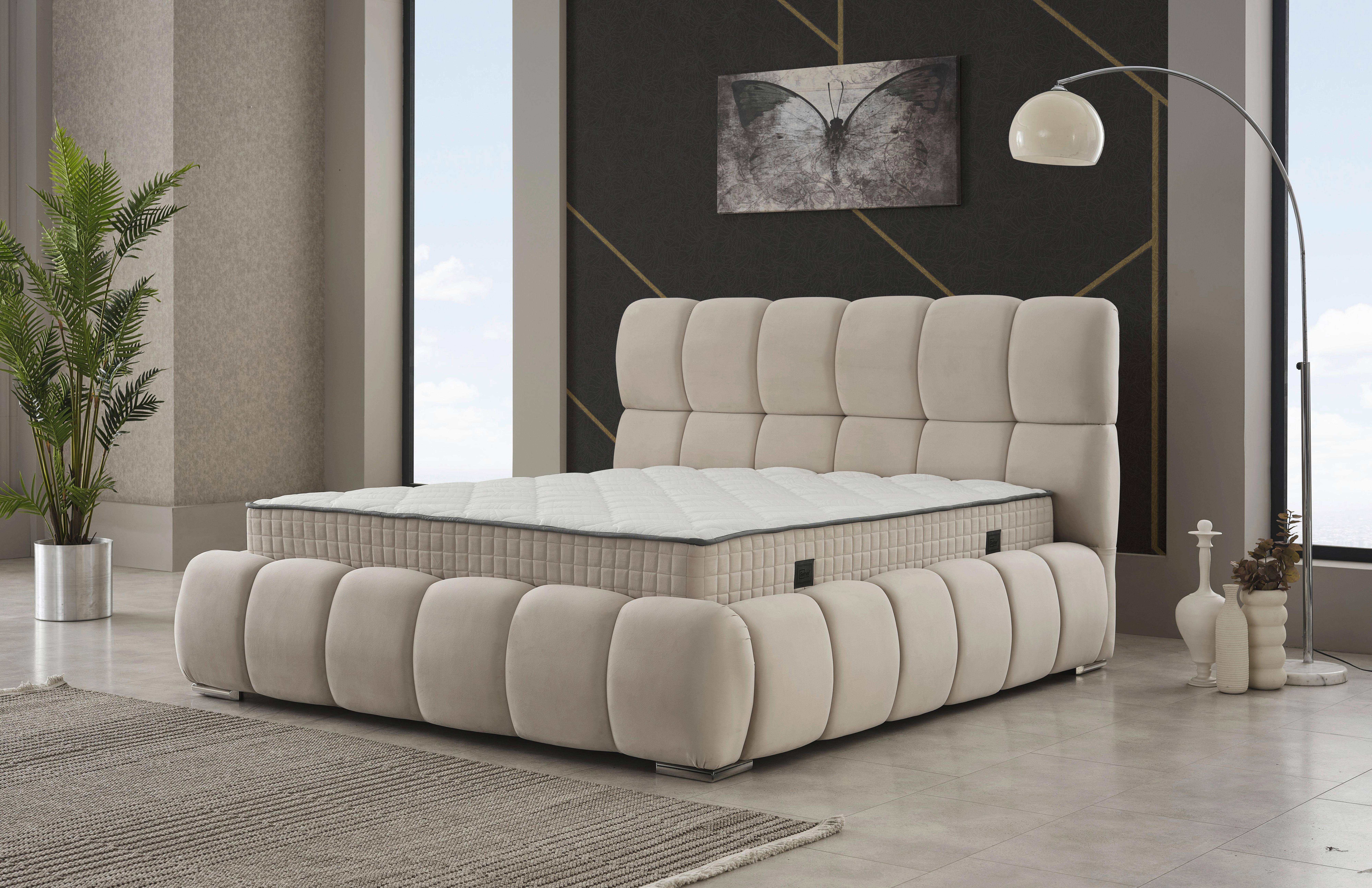 Polsterbett Prestige creme Prestige - beige/creme (214,00/126,00/235,00cm)