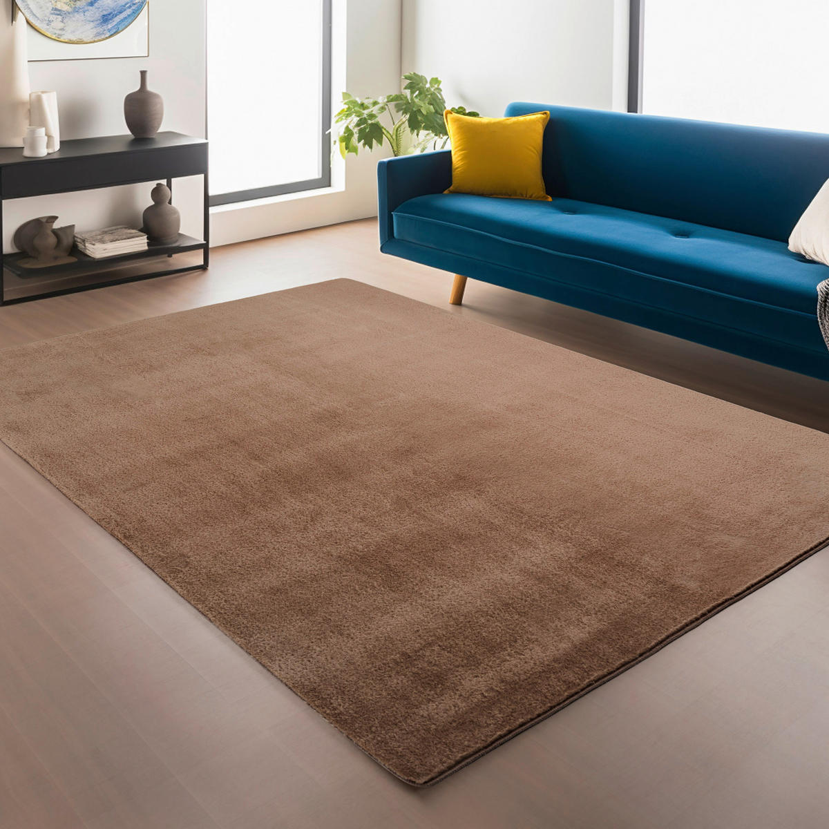 Ayyildiz Teppich JOY mokka B/L: ca. 120x160 cm JOY - mokka (120,00/160,00cm) - Ayyildiz