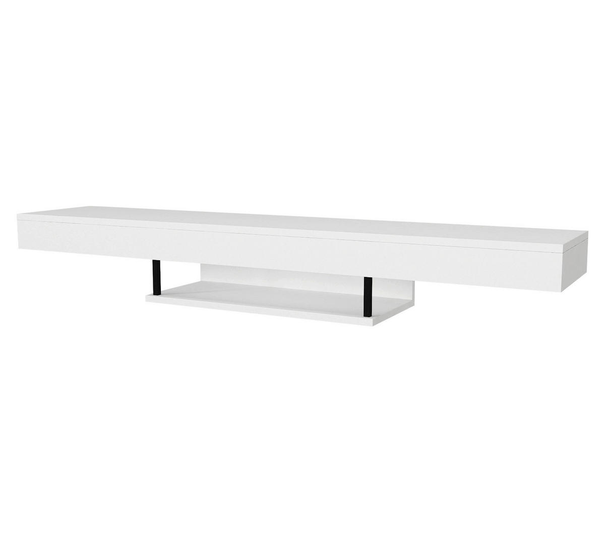 TV-Lowboard Alberes weiß B/H/T: ca. 150x22x29,6 cm Alberes - weiß (150,00/22,00/29,60cm) - moebel17