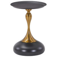 Beistelltisch Tavolino H/D: ca. 54x39 cm Tavolino - gold/schwarz (39,00/54,00cm)