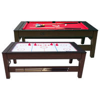 Cougar Pool- und Airhockeytisch Reverso B/H/L: ca. 107x81x216 cm Reverso - rot/schwarz (216,00/107,00/81,00cm) - Cougar