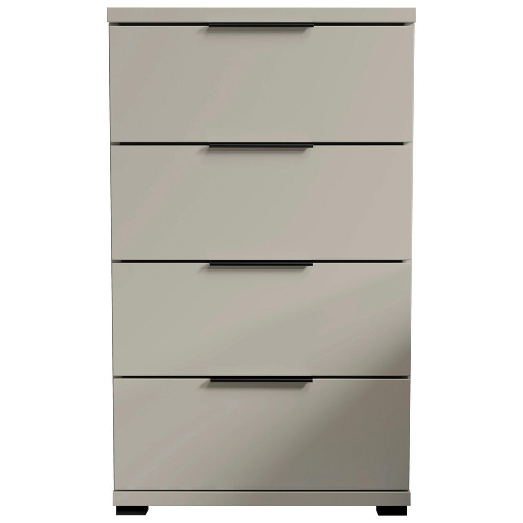 Thumbnail - Nachtkonsole Salermo Kaschmirgrau B/H/T: ca. 46x79x42 cm