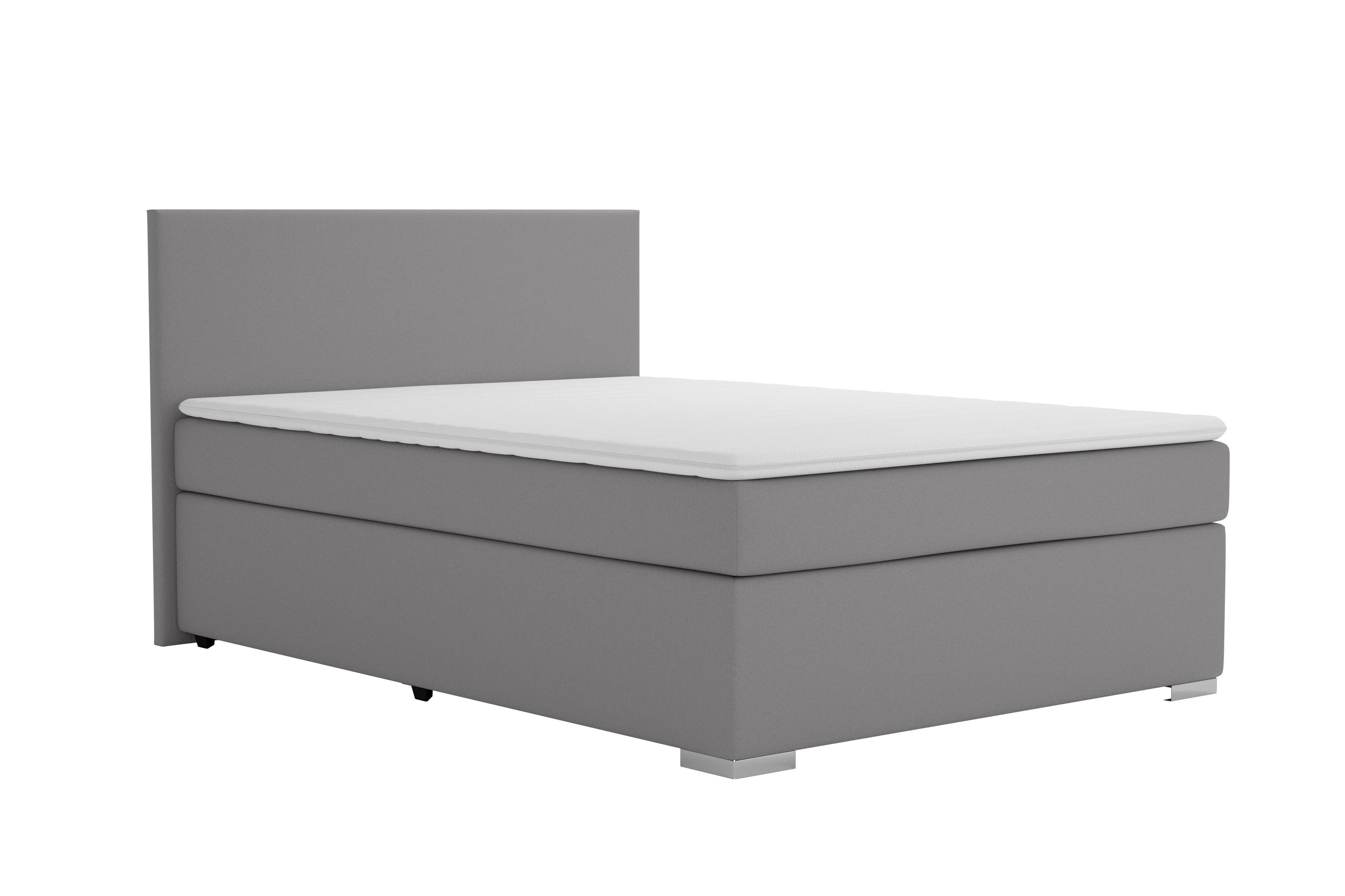 Boxspringbett Glen grau Liegefläche B/L: ca. 140x200 cm Glen - grau (146,00/103,00/210,00cm)
