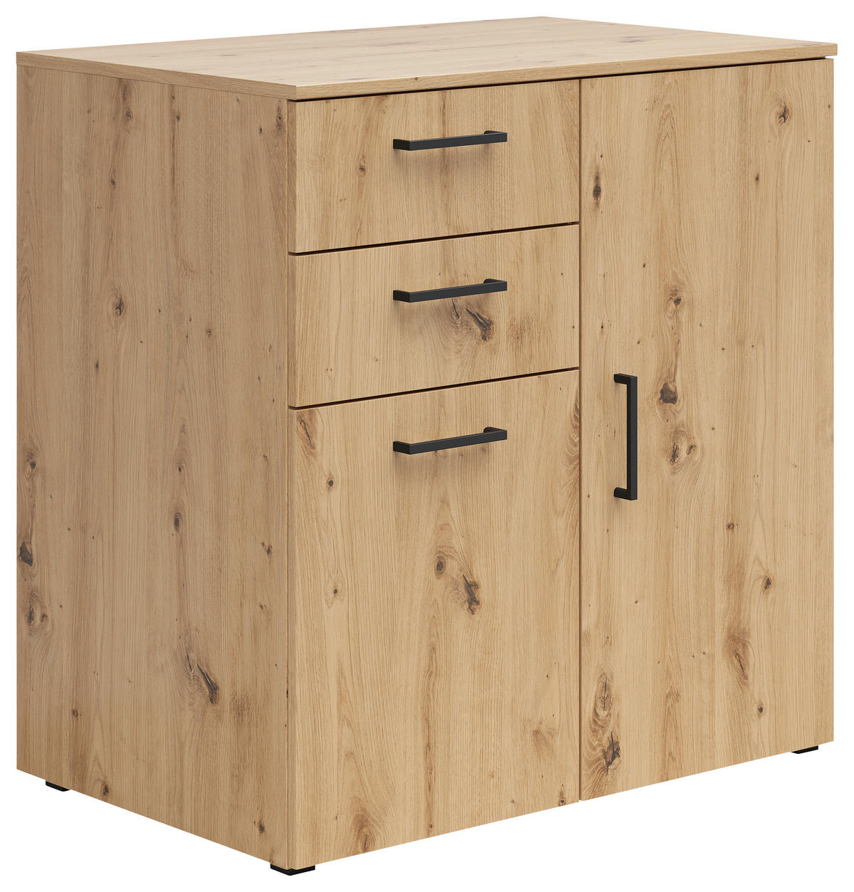 Kommode Multi-Stauraum Typ 27 Eiche Artisan Nachbildung B/H/T: ca. 80x83x52 cm Multi-Stauraum Typ 27 - Eiche (80,00/83,00/52,00cm)