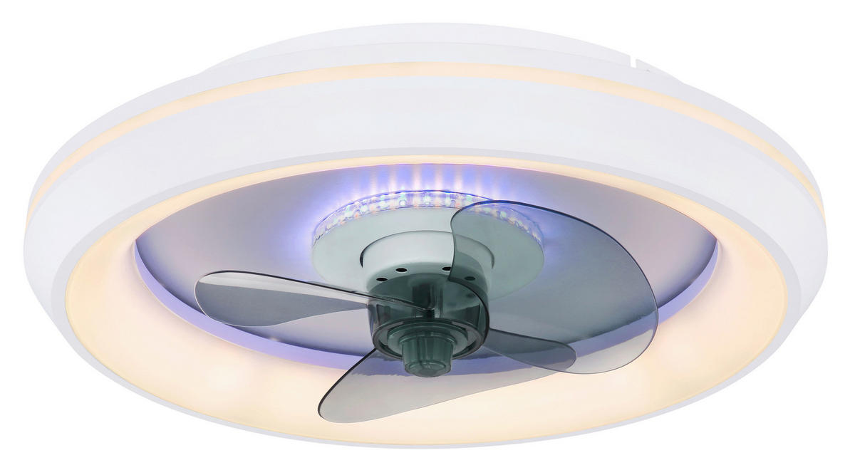 GLOBO LED-Deckenventilator weiß Opal H/D: ca. 13,5x48 cm max. 41 W JOEY - weiß/Opal (48,00/13,50cm) - GLOBO