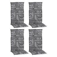 Beo Saumauflage für Hochlehner Bellona grau Polyester-Mischgewebe B/H/L: ca. 50x6x118 cm 4er Set Bellona - grau (118,00/50,00/6,00cm) - Beo