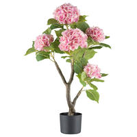 Kunstpflanze Hortensien-Busch rosa Kunststoff B/H/L: ca. 21x85x21 cm Hortensien-Busch - rosa (21,00/21,00/85,00cm)