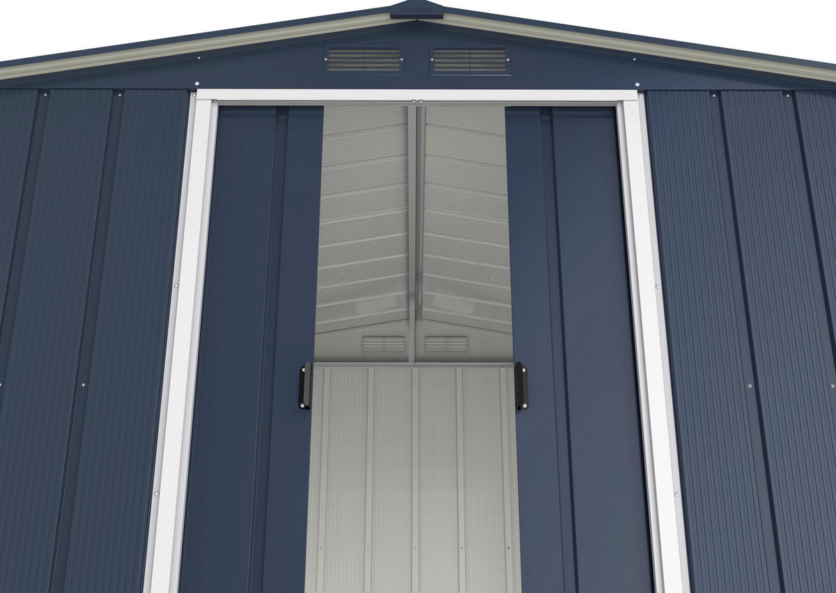 VCM Gerätehaus anthrazit B/H/L: ca. 262x191x234 cm Gerätehaus mit Schiebetür - anthrazit (234,00/262,00/191,00cm) - VCM
