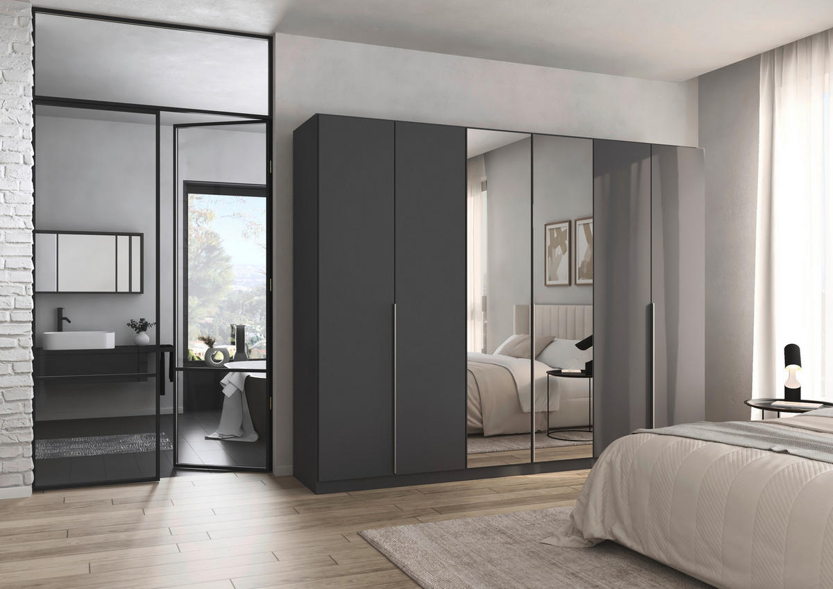 Kleiderschrank Alabama grau B/H/T: ca. 271x210x54 cm Alabama - Alu/grau (271,00/210,00/54,00cm)