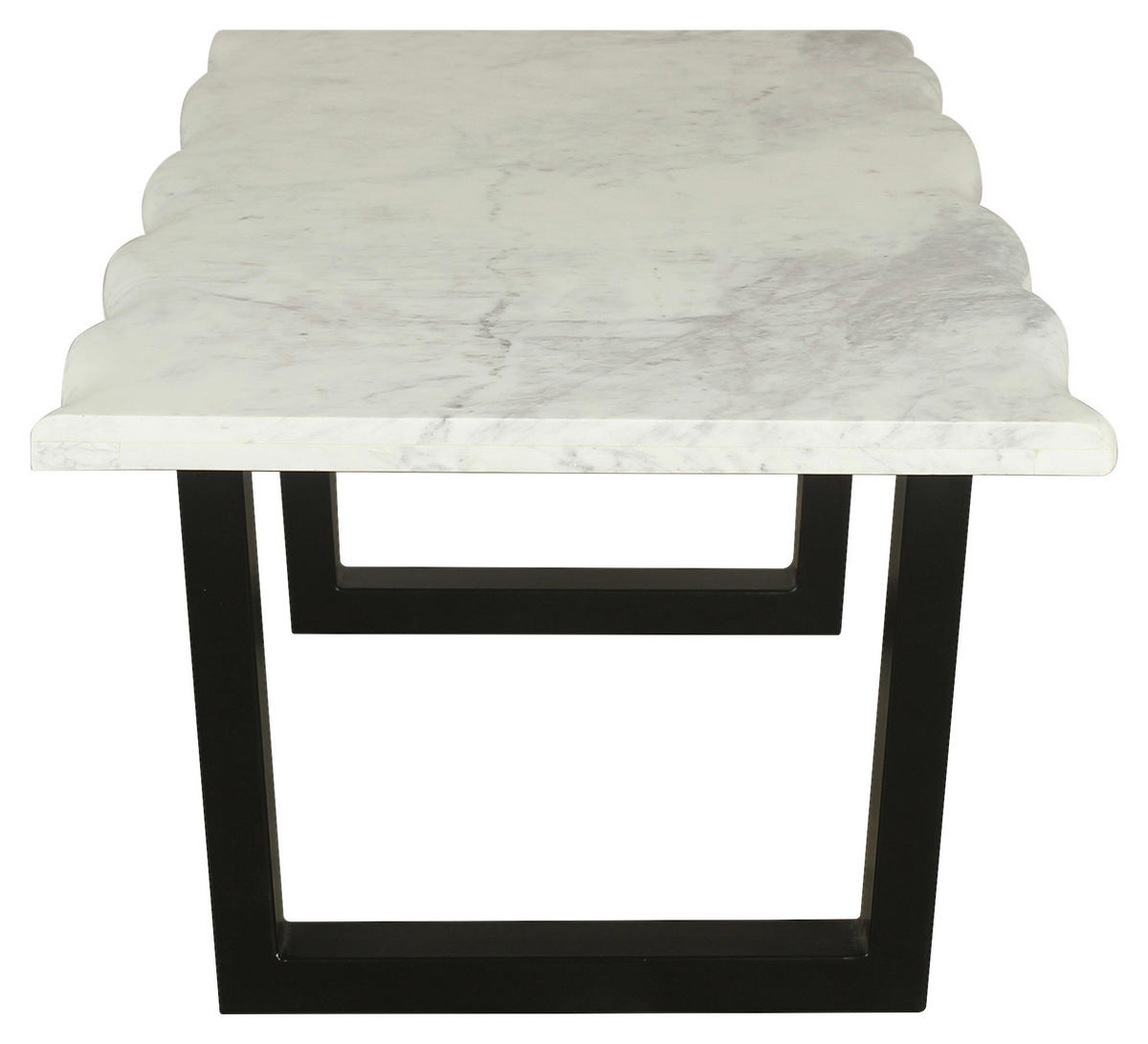 Couchtisch STONE schwarz pulverbeschichtet B/H/T: ca. 115x46x60 cm STONE - schwarz (115,00/46,00/60,00cm) - byLIVING