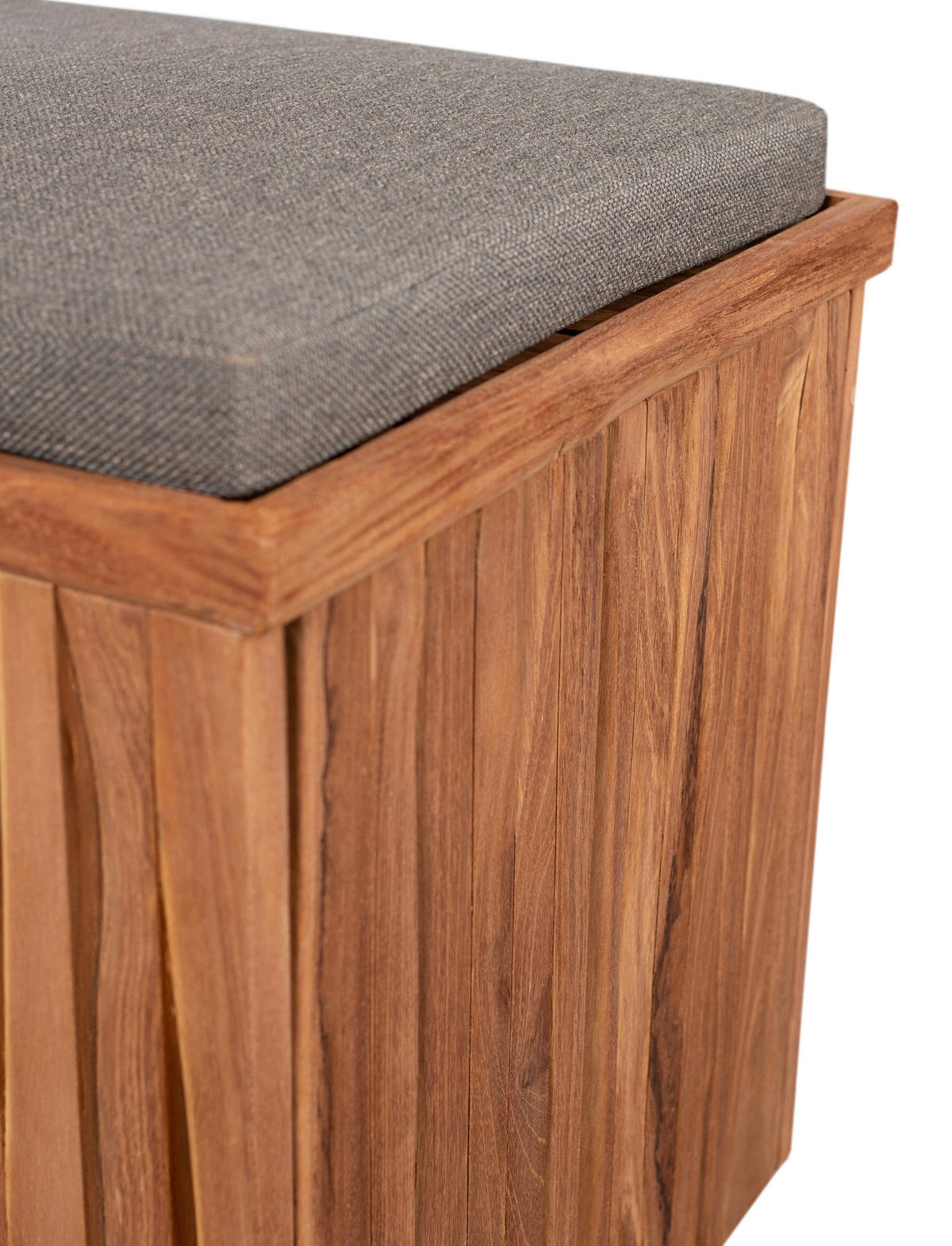 deVries Schatulle teak Teakholz B/H/L: ca. 45x50x45 cm Box Schatulle - teak/taupe (45,00/45,00/50,00cm) - deVries